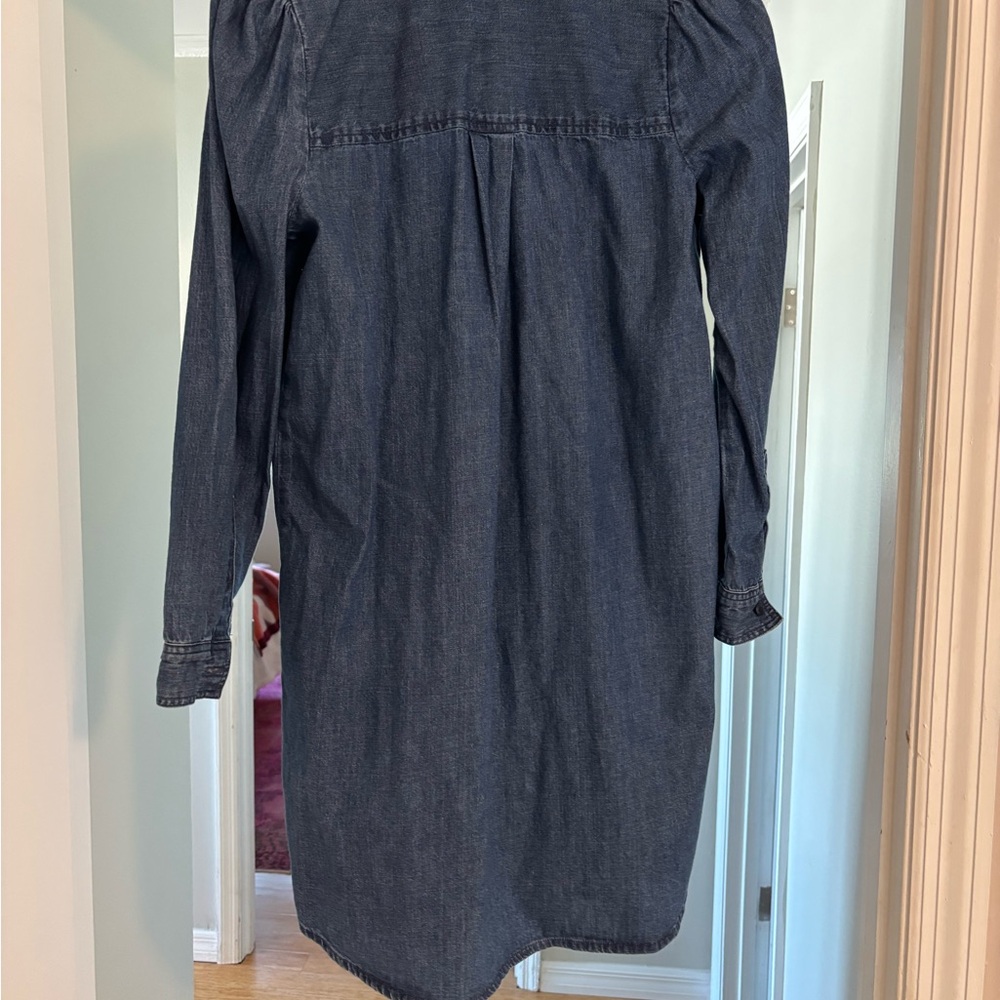 Madewell denim puff-sleeve shirt dress. XS. Great condition. - Picture 10 of 12